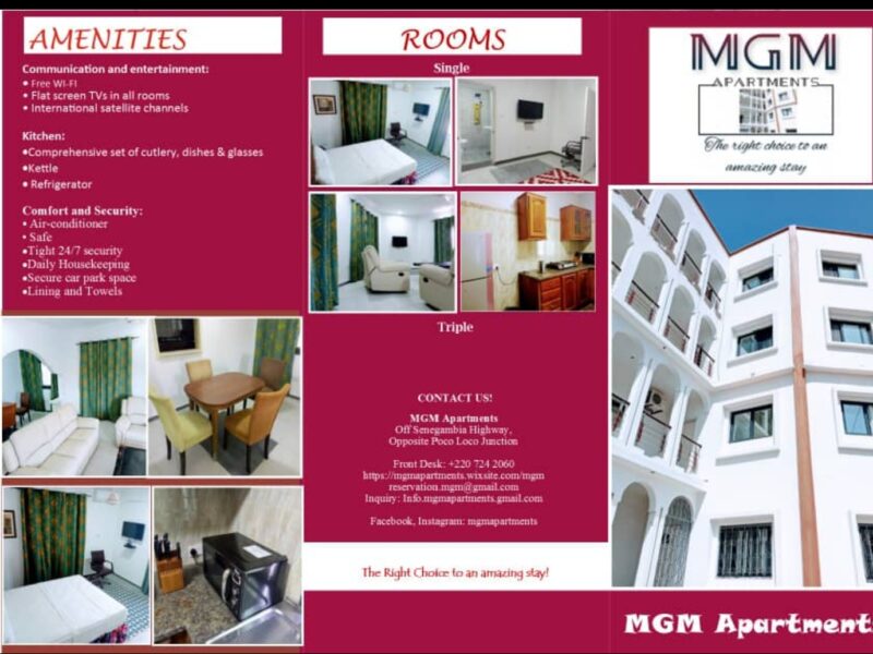 Accommodation Gambia/Apartments